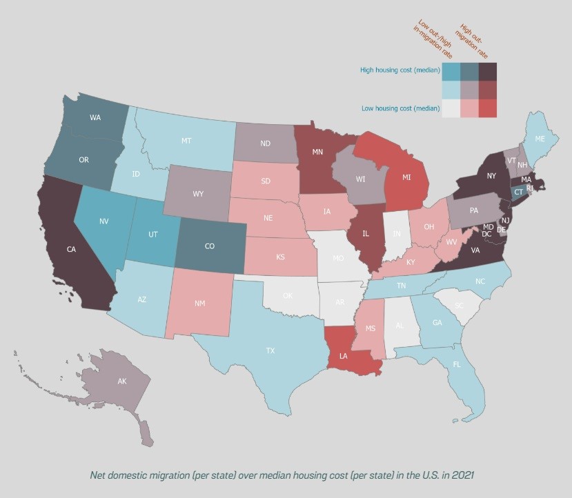 Where Do People Want To be: Texas vs. California?